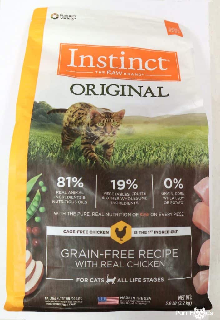 Instinct dry cat food pack