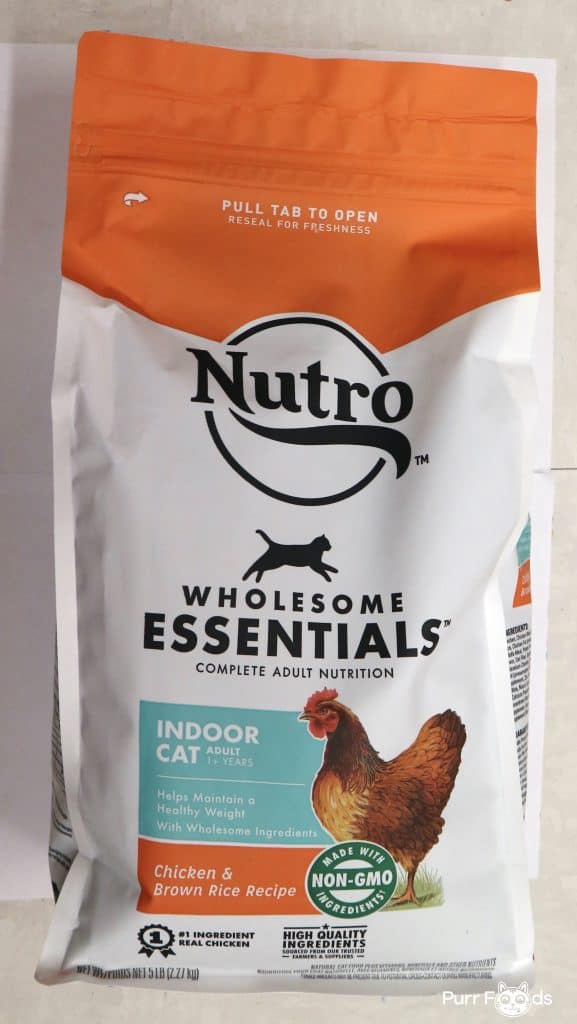 Nutro dry cat food pack