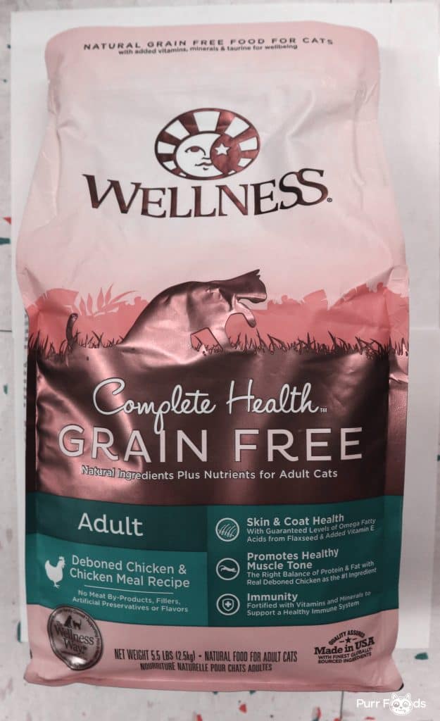 Wellness dry cat food pack