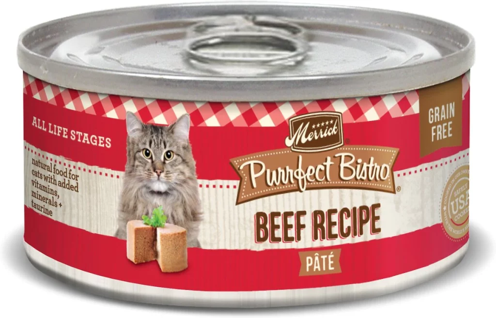 Merrick Purrfect Bistro Beef Pate Grain-Free Canned Cat Food